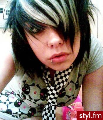 EMO Alternatywne Średnie Fryzury