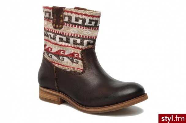 Koah Półbuty i botki Dalia (Brązowy) - Botki Buty Moda