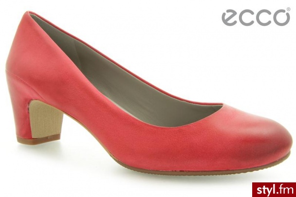 Ecco OCALA CHILI RED - Czółenka Buty Moda
