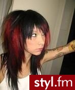 EMO Alternatywne Średnie Fryzury