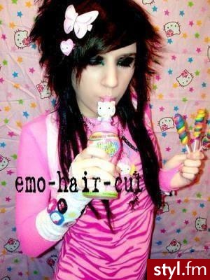 EMO Alternatywne Średnie Fryzury