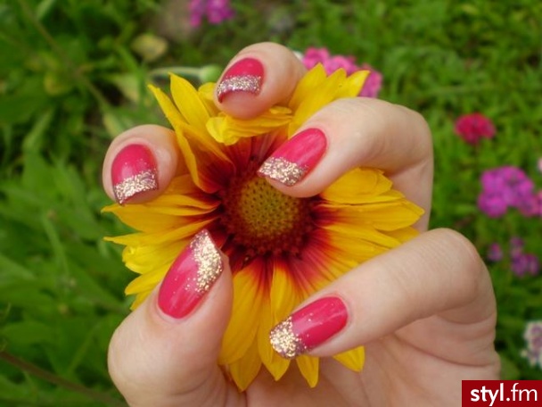 red .... gold ... - Paznokcie