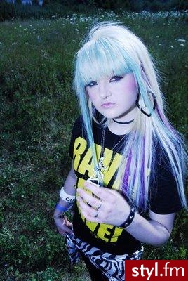 EMO Alternatywne Średnie Fryzury