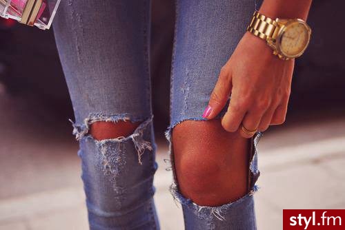 Jeansy Spodnie Moda