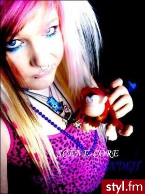 EMO Alternatywne Średnie Fryzury