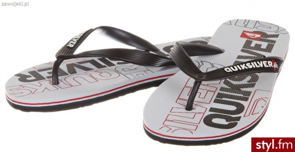 QUIKSILVER Japonki Klapki Basen MOLOKAI NITRO RED - Klapki Buty Moda