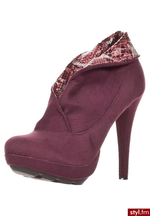 Even&Odd Botki czerwony - Botki Buty Moda