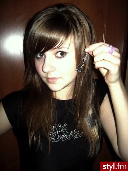 EMO Alternatywne Średnie Fryzury