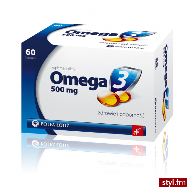 POLFA ŁÓDŹ OMEGA-3 500 MG POLFA ŁÓDŹ X 60 KAPS - Bransoletki Biżuteria Moda