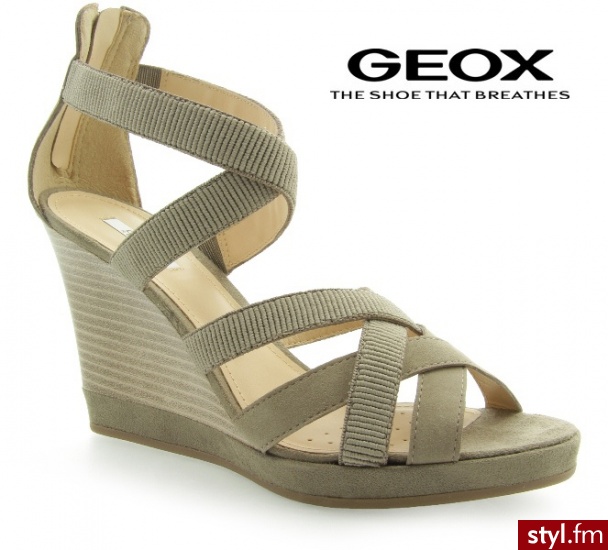 Geox SIBILLA SAND GOAT SUEDE - Koturny Buty Moda