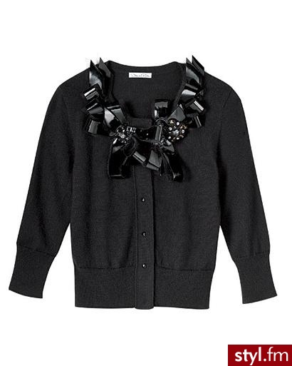 kardigan. kaszmirowy kardigan Oscar de la Renta 1.150$ - Pozostałe Ciuchy Moda