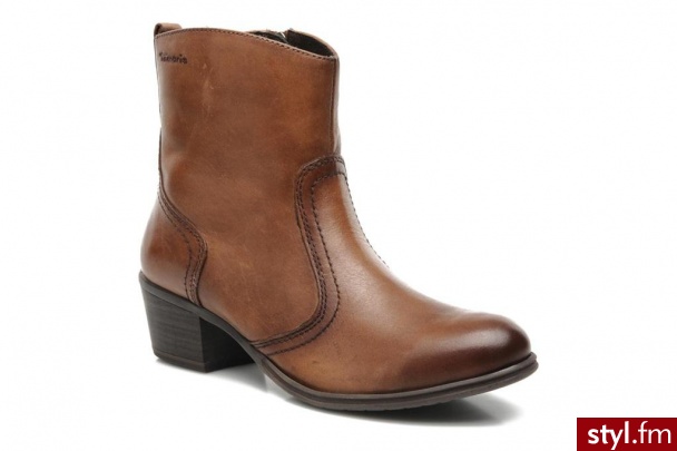 Tamaris Półbuty i botki Kaoutl Brązowy - Botki Buty Moda