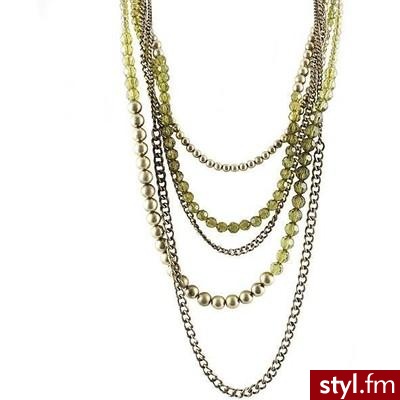 Edgy Green Multi Layered Necklace - Polyvore. Pobrano ze strony: http://www.polyvore.com/edgy_green_multi_layered_necklace/thing?id=20505143 - Pozostałe Dodatki Moda