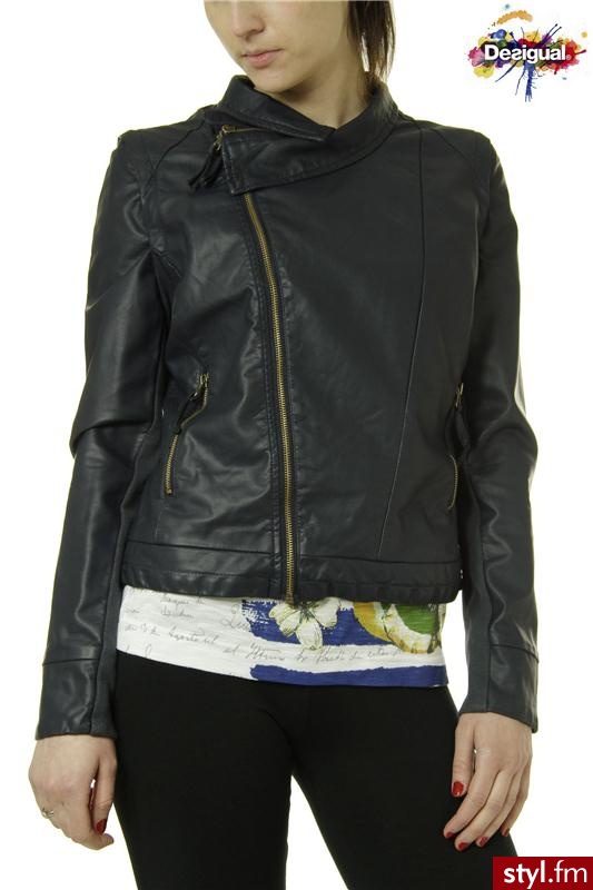 Desigual OVERCOAT JACKET BLUE - Kurtki Okrycia Moda