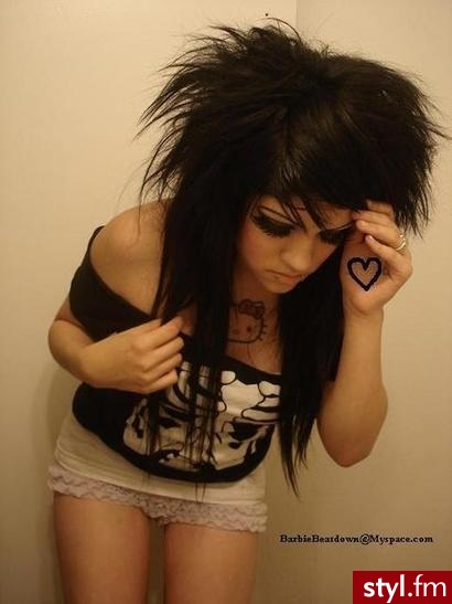 Emo Girl - EMO Alternatywne Średnie Fryzury