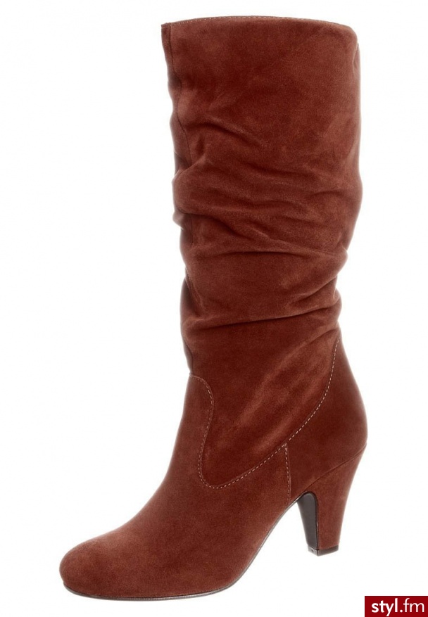 Taupage Kozaki  brązowy - Kozaki Buty Moda