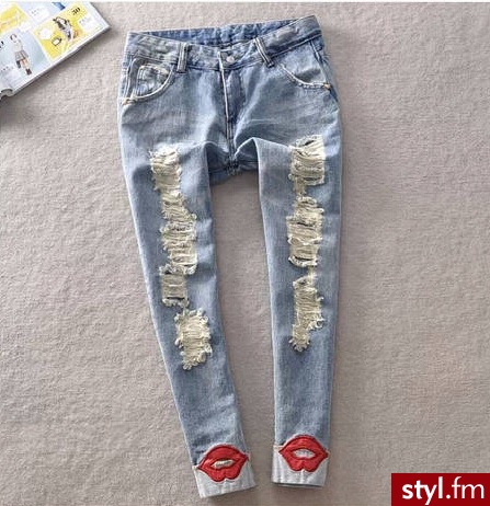 Jeansy Spodnie Moda