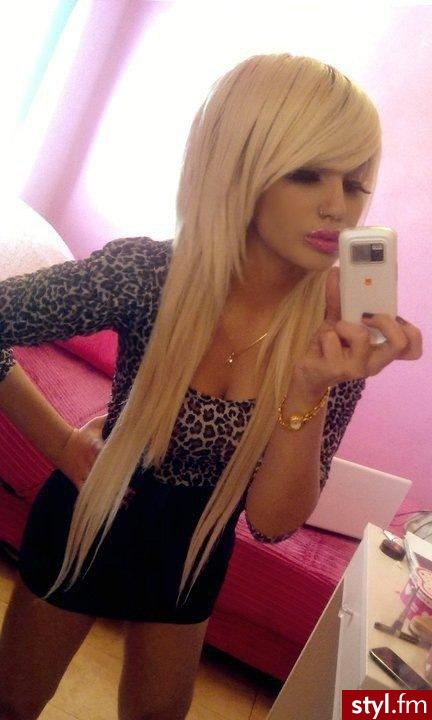 Blond Rozpuszczone Proste z grzywką Na co dzień Długie Fryzury