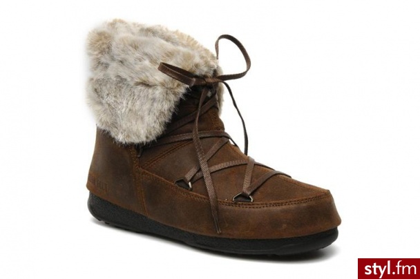 Moon Boot PÓŁBUTY I BOTKI OYSTER BY MOON BOOT (Brązowy) - Botki Buty Moda