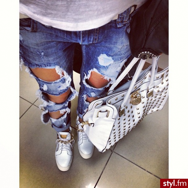 Jeansy Spodnie Moda