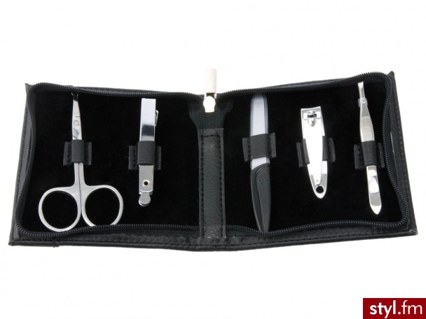 Zestaw do manicure w etui zapinanym na zamek - Portfele i etui Dodatki Moda