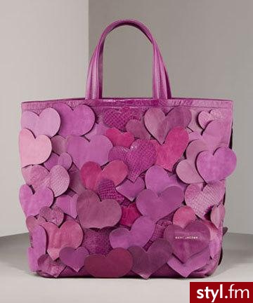 piękna skórzana torba, zaprojektowana specjalnie z okazji Walentynek od Marc Jacobs - 1.895$ - Pozostałe Torebki Moda