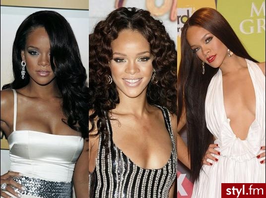 Rihanna - Długie Fryzury