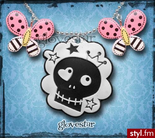 http://www.allegro.pl/item429569436_glovestar_czaszka_naszyjnik_punk_japan_emo_scene_c.html - Pozostałe Dodatki Moda