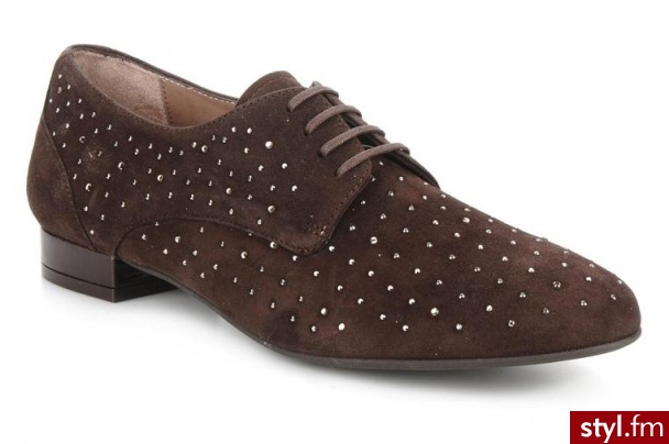Georgia Rose BUTY SZNUROWANE PERLY BY GEORGIA ROSE (Brązowy) - Pozostałe Buty Moda