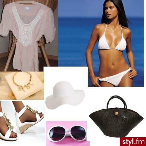 STYLOWA TOREBKA. Zestaw dla kobiety, która lubi dobrze wyglądać na plaży, grając minimalizmem, ale z klasą. - Pozostałe Torebki Moda