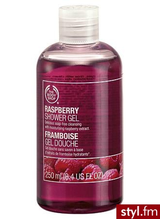 Malinowy żel pod prysznic firmy The Body Shop - Misz-masz