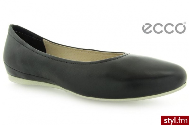 Ecco ANGEL BALLERINA BLACK - Balerinki Buty Moda