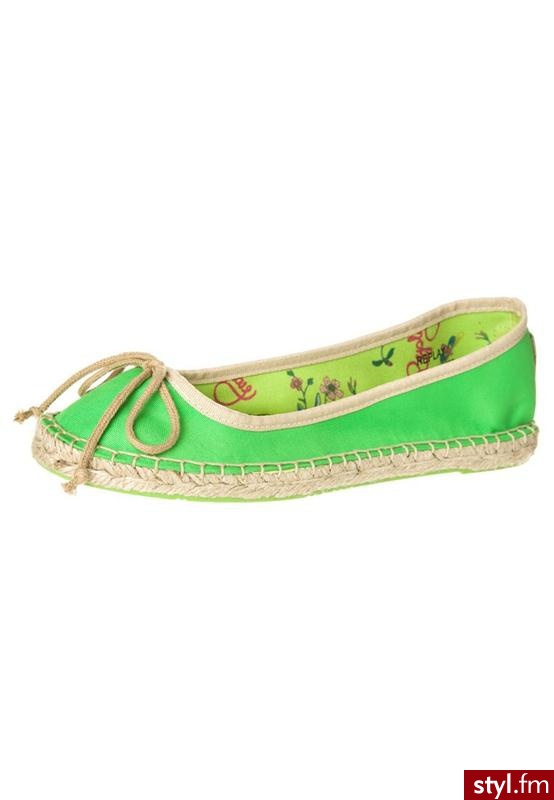 Replay AINE Baleriny zielony - Balerinki Buty Moda