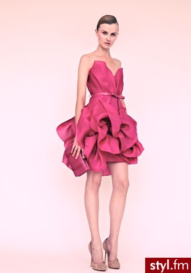 Pink Dress Marchesa Resort 2013 - Wieczorowe Sukienki Moda