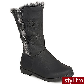 Conguitos Buty Dziecko  Octavila Girl Black - Kozaki Buty Moda