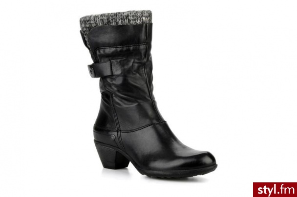 Mjus PÓŁBUTY I BOTKI INGENIO BY (CZARNY) (Czarny) - Botki Buty Moda