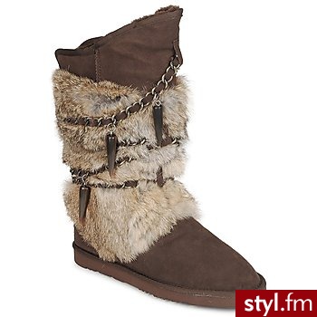 Australia Luxe BUTY ATILIA Brown - Kozaki Buty Moda