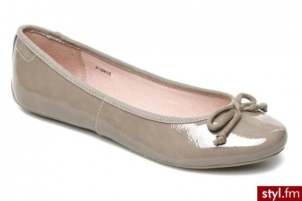 Esprit Balerinki Karen Bow Ballerina by (Szary) - Balerinki Buty Moda