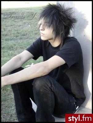 EMO Alternatywne Średnie Fryzury