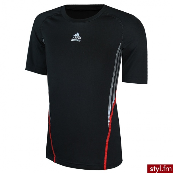 Adidas koszulka YOUTH BOYS TECH-FIT 3 STRIPES TEE TUAJ-193 / V12777 - Sportowe Buty Moda
