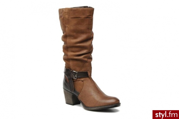 Xti PÓŁBUTY I BOTKI EVATO BY XTI (Brązowy) - Botki Buty Moda