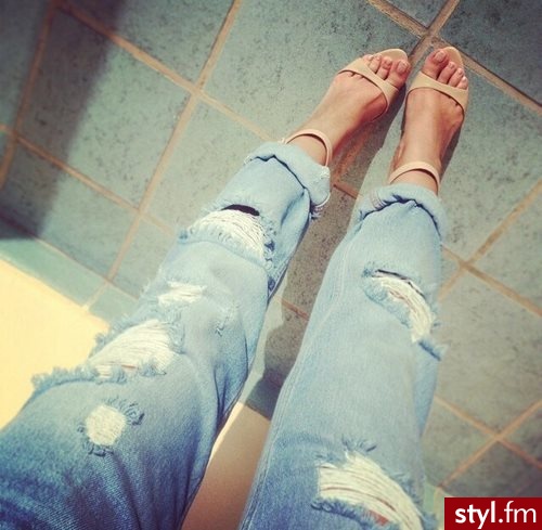 Jeansy Spodnie Moda