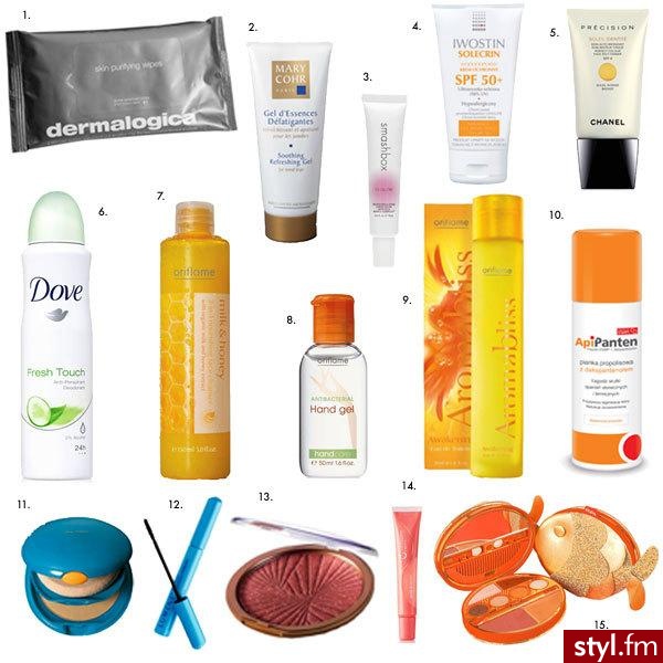 Kosmetyki na wakacje
(1) Dermalogica Skin Purifying Wipes, chusteczki oczyszczające skórę, 72 zł, (2) Mary Cohr łagodzący żel odświeżający do stóp, 96zl, (3) Smashbox O-Glow żel na policzki wywołujący naturalny rumieniec, 120 zł, (4) Iwostin Solecrin kre - Misz-masz