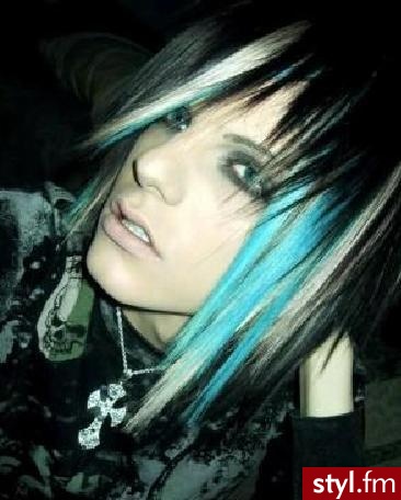 EMO Alternatywne Średnie Fryzury