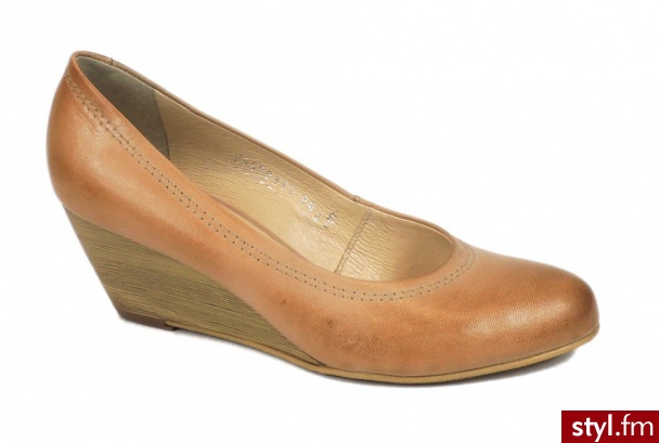 Eksbut Czółenka na koturnie 0540849D - Czółenka Buty Moda