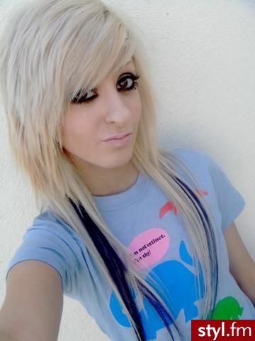EMO Alternatywne Średnie Fryzury
