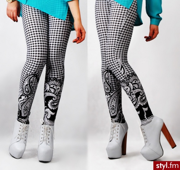 Leginsy Spodnie Moda