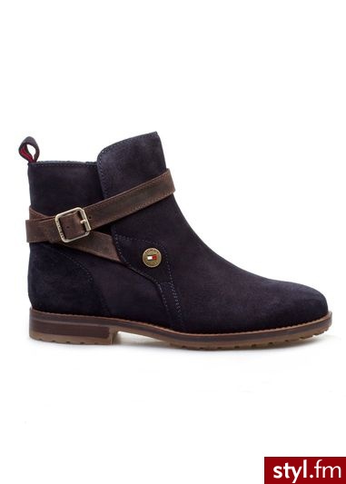 Botki TOMMY HILFIGER winona 1b - Botki Buty Moda
