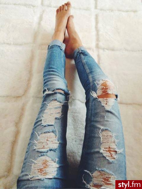 Jeansy Spodnie Moda