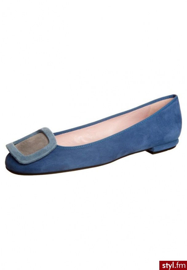 Pretty Ballerinas Baleriny niebieski - Balerinki Buty Moda